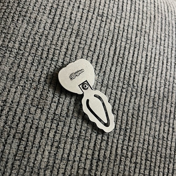Brighton Silver Heart bookmark clip - Picture 2 of 6